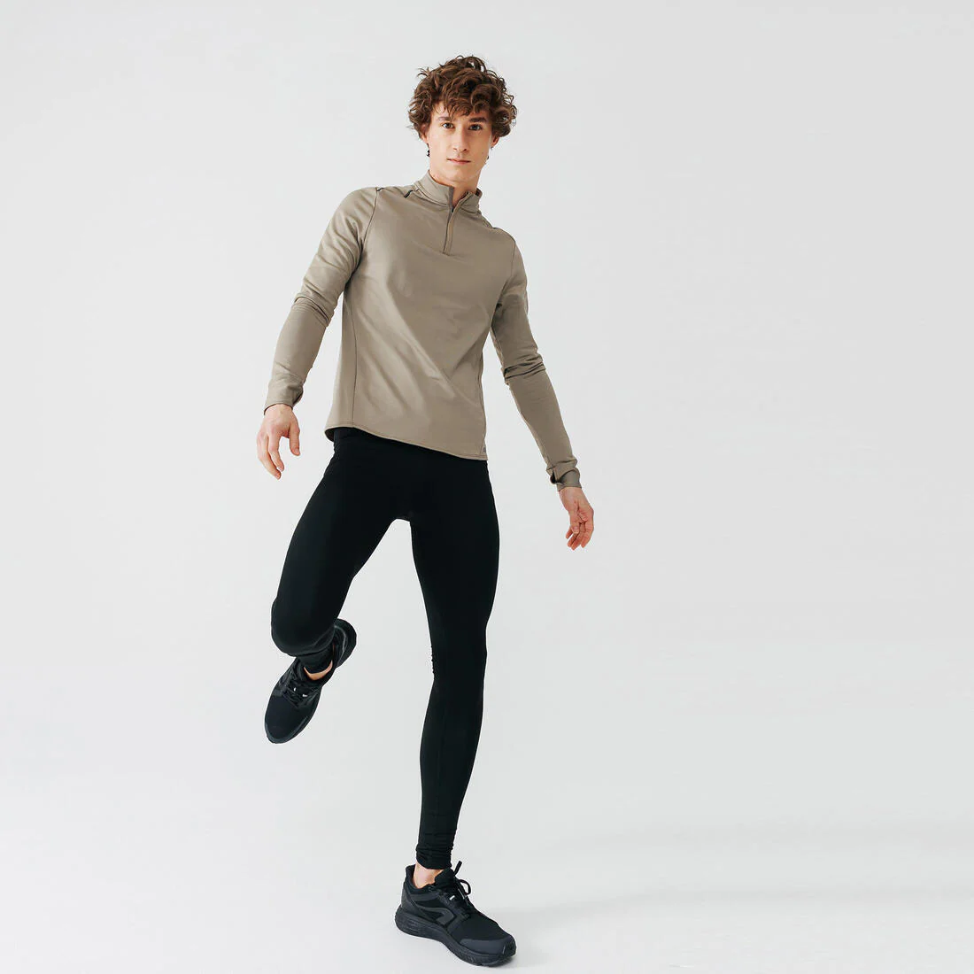 Mallas largas de running negras para hombre Kalenji Warm - Image 45