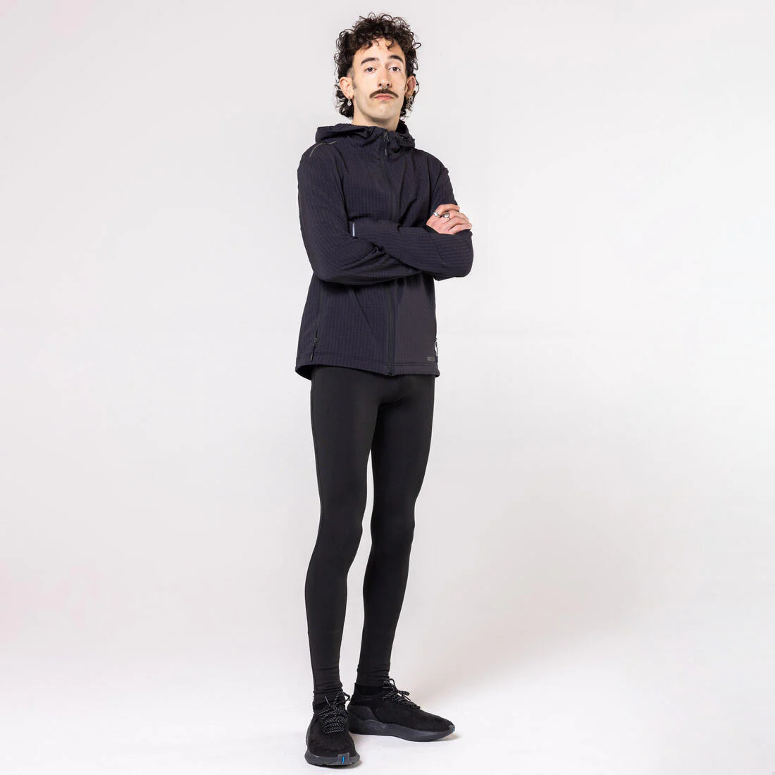 Mallas largas de running negras para hombre Kalenji Warm - Image 9