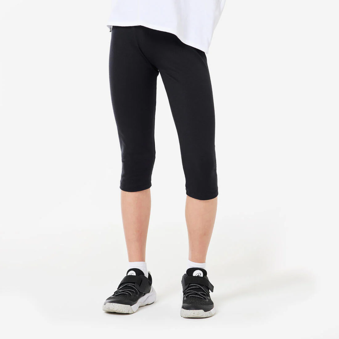 Mallas Leggings Niña 100 Gimnasia Negro