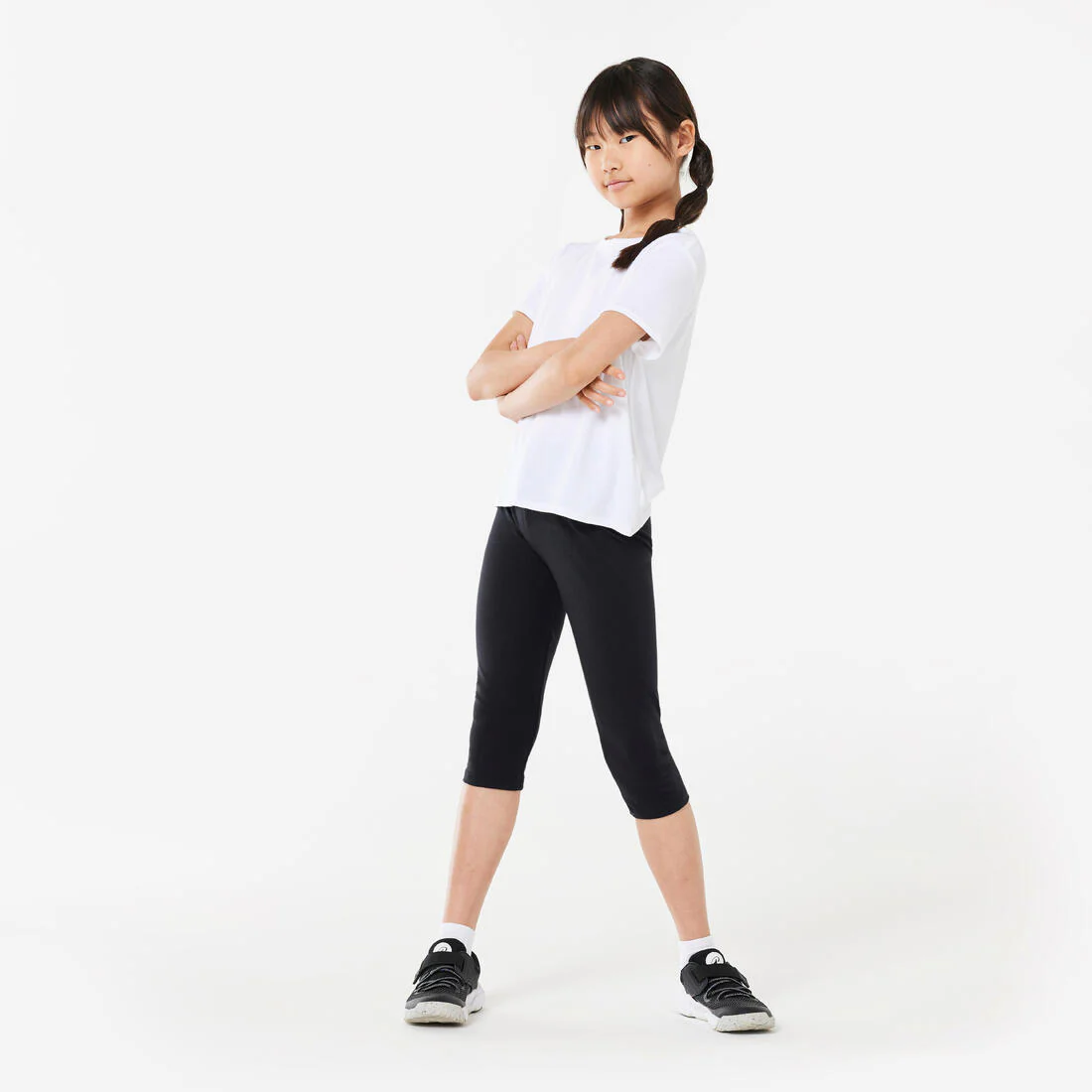 Mallas Leggings Niña 100 Gimnasia Negro - Image 2