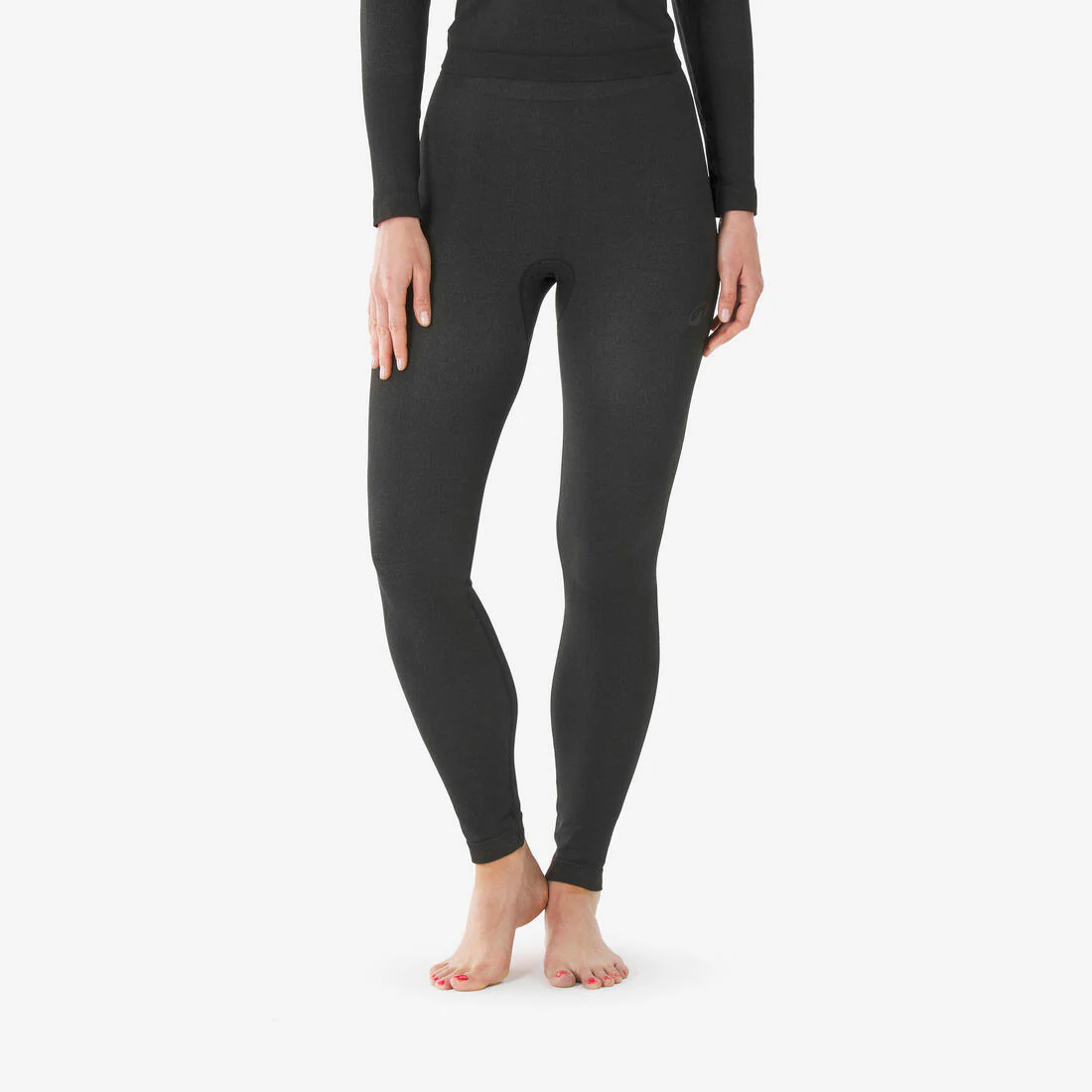 Mallas térmicas de esquí sin costuras negras para mujer BL 500