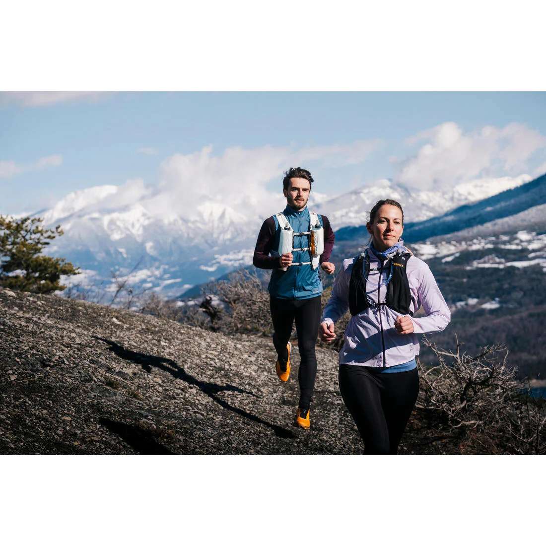 Mallas Trail Running Emboss Hombre Negro Largo - Image 18