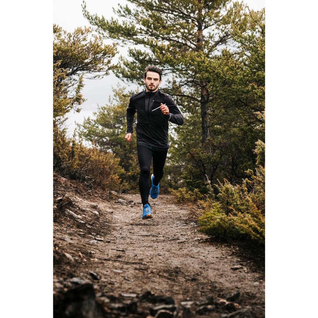 Mallas Trail Running Emboss Hombre Negro Largo - Image 19