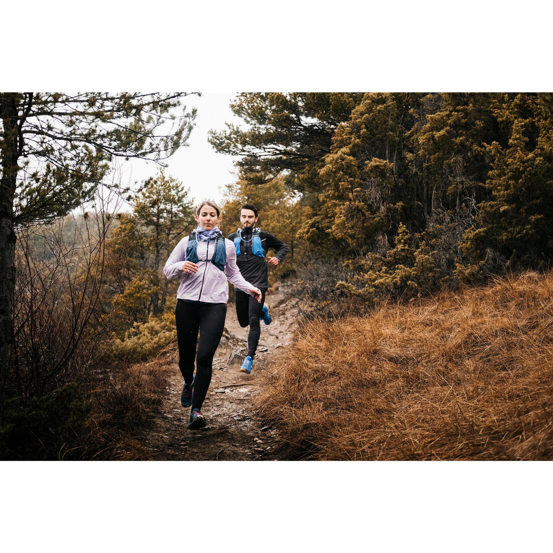 Mallas Trail Running Emboss Hombre Negro Largo - Image 21