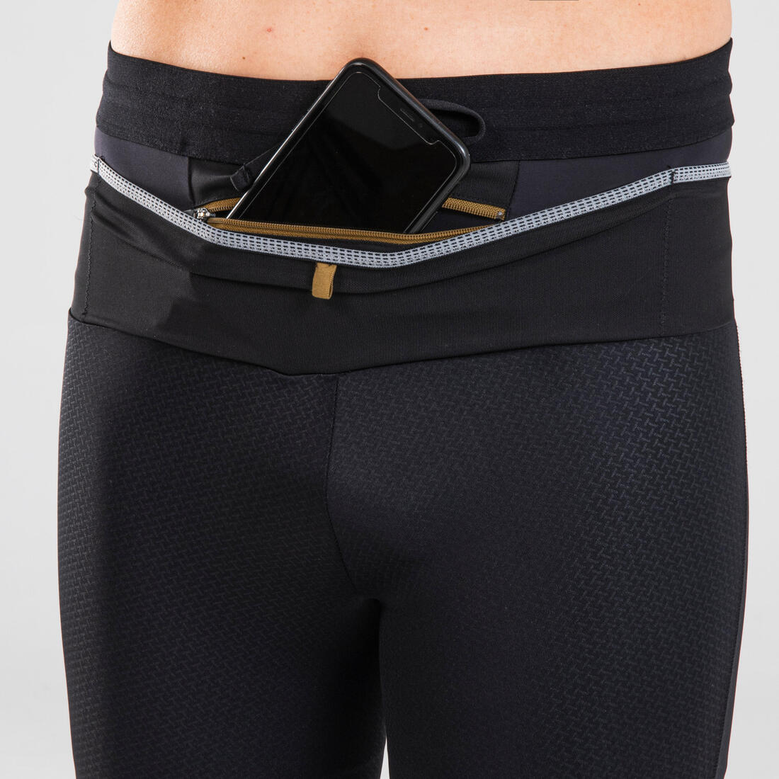 Mallas Trail Running Emboss Hombre Negro Largo - Image 3
