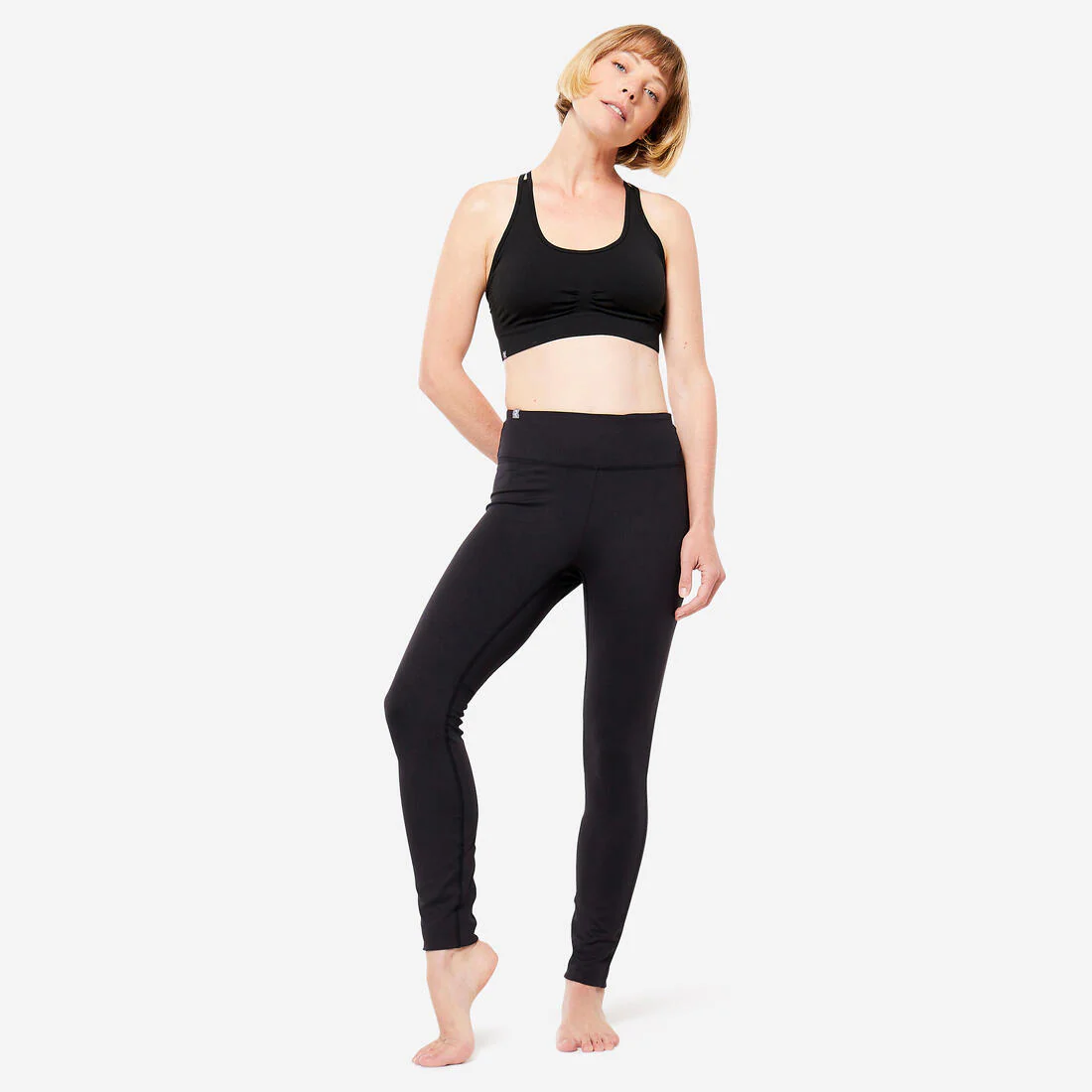 Mallas transpirables para yoga mujer, negro - Image 2