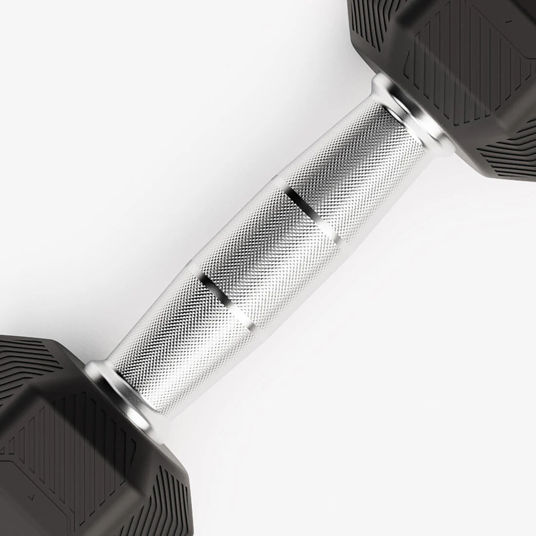 Mancuerna de crosstraining y musculación hexagonal de 2.5 kg negra - Image 3