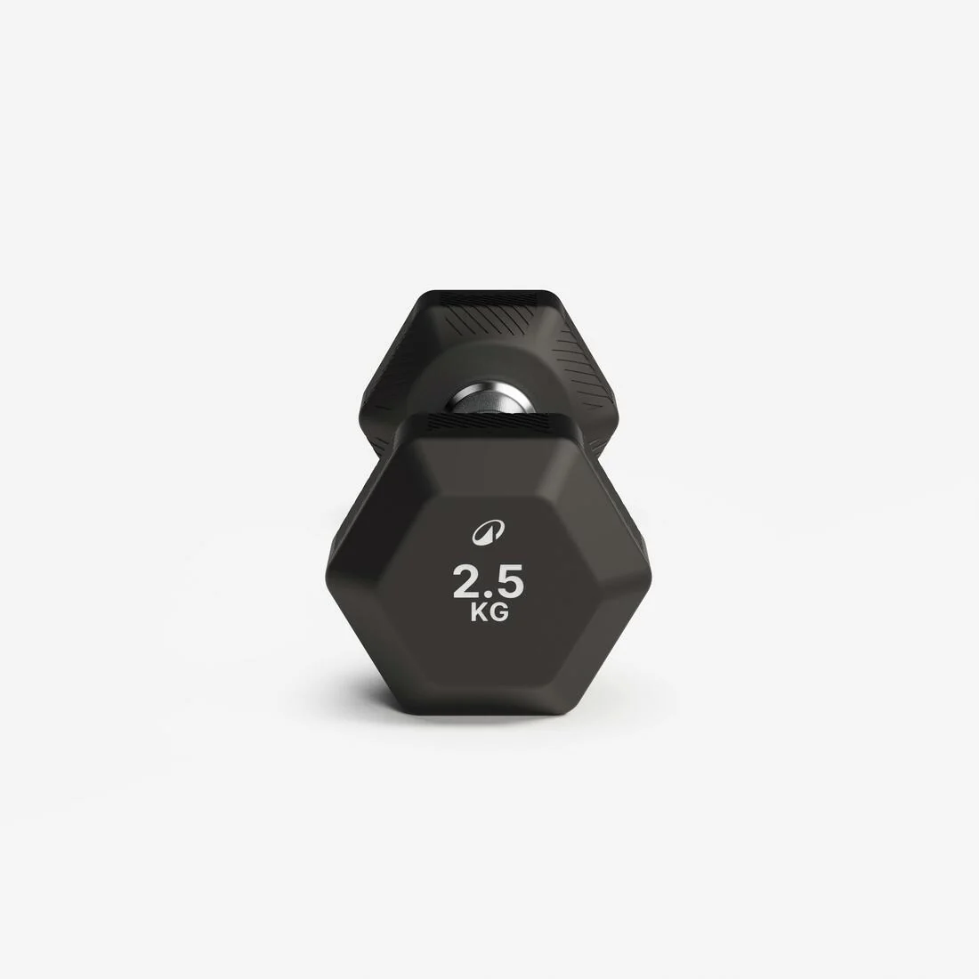 Mancuerna de crosstraining y musculación hexagonal de 2.5 kg negra - Image 4