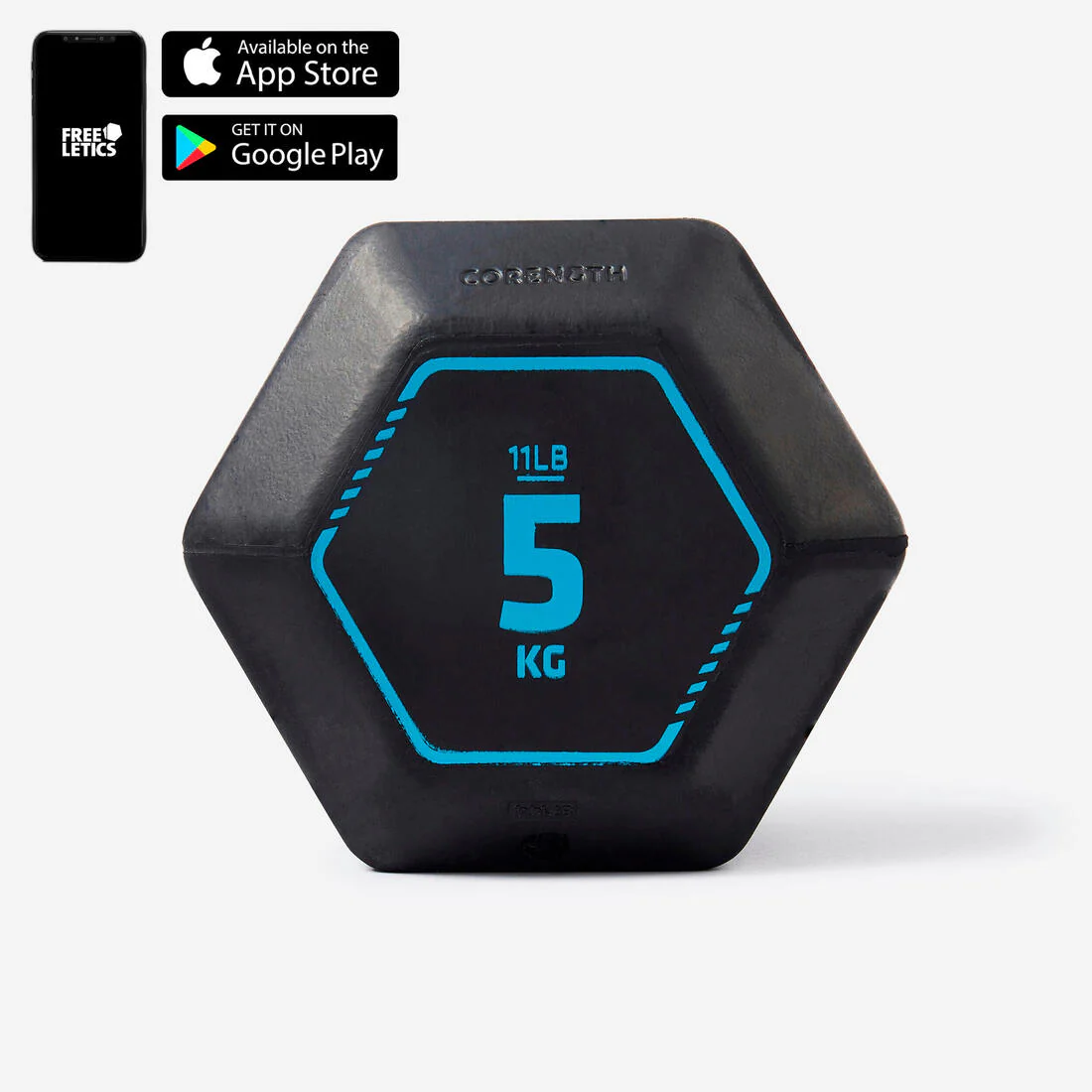 Mancuerna de musculación y cross training hexagonal de 5 kg - Image 2