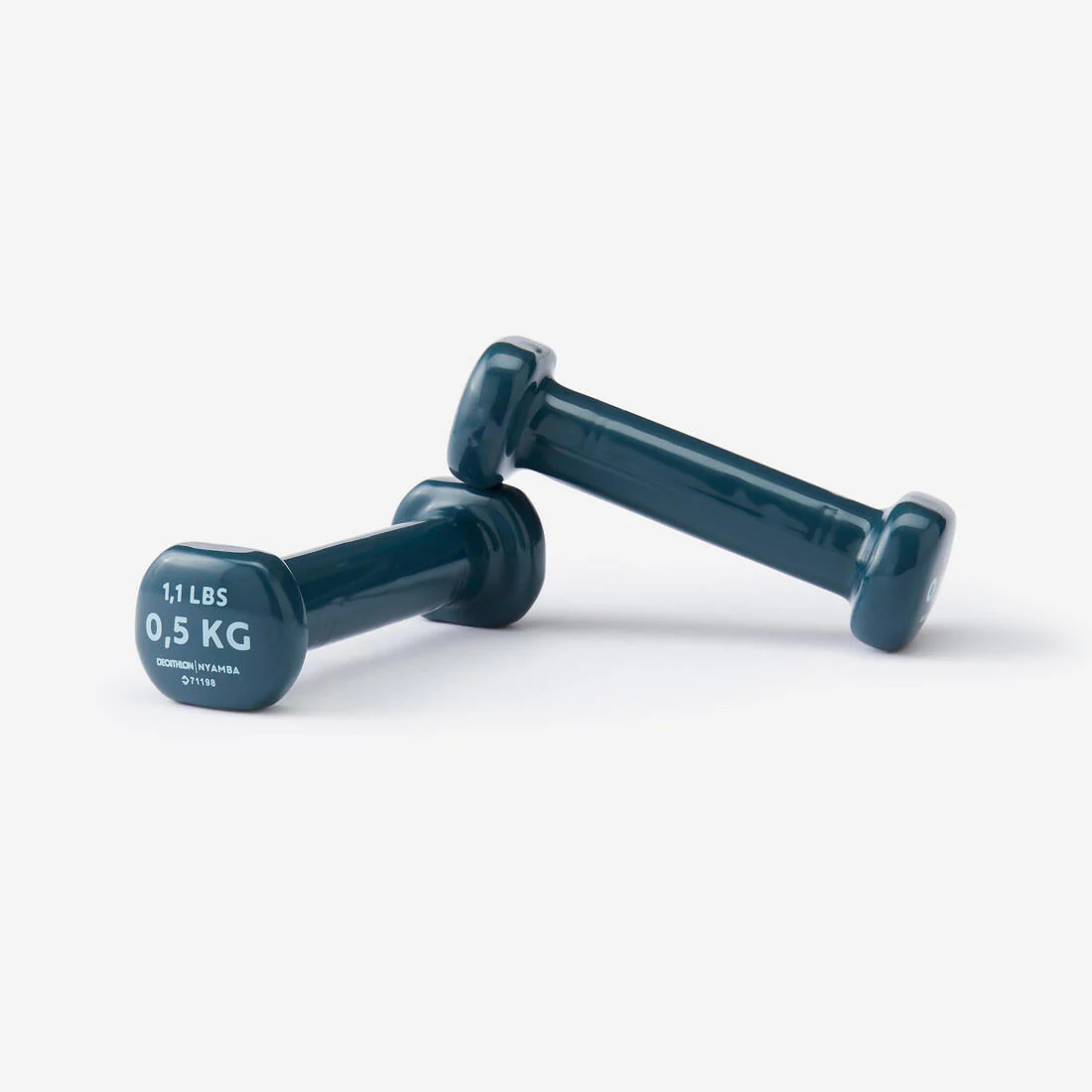 Mancuernas de fitness de 0.5 kg azul marino (2)