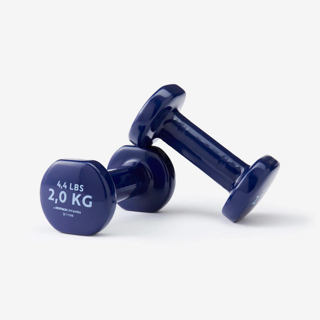Mancuernas de fitness de 2 kg azul marino (2)