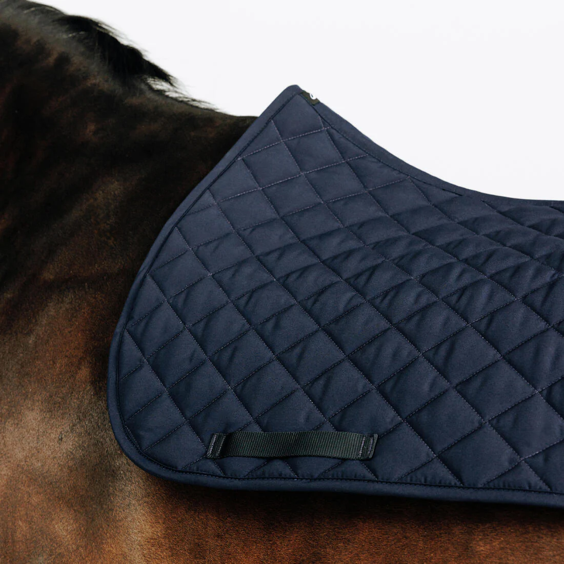 Manta de silla de equitación azul marino para caballo 100 - Image 2