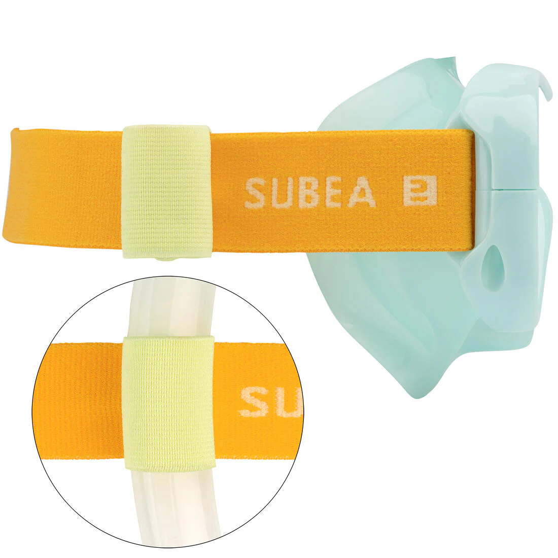 Máscara Buceo Confort Menta Pastel para niños - Image 10