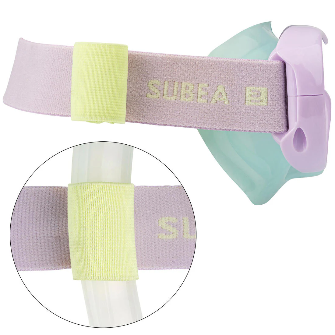 Máscara Buceo Confort Menta Pastel para niños - Image 15