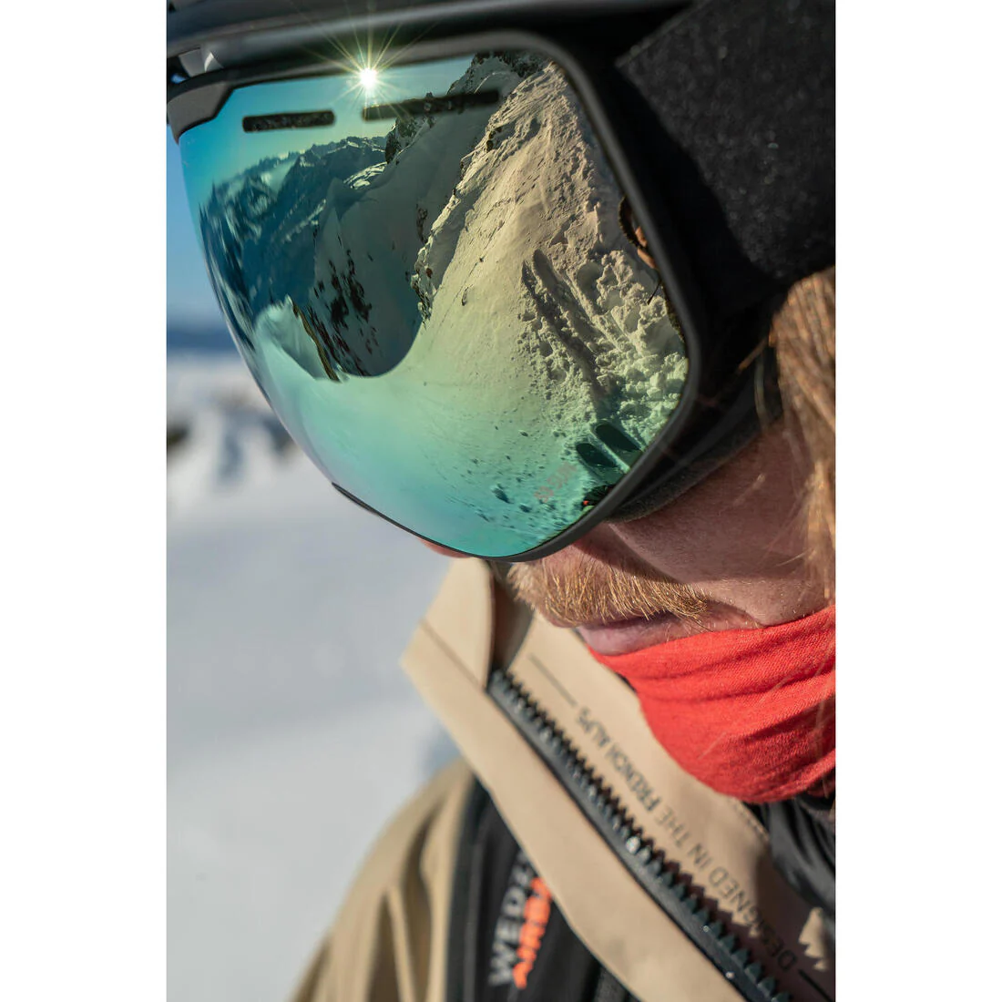 Máscara de esquí y snowboard para buen clima negra para niños y adultos G 900 S3 - Image 7