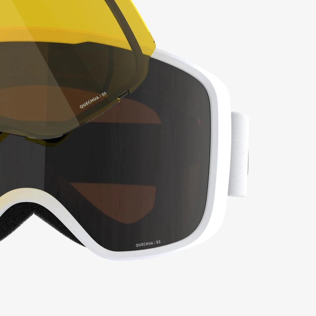 Máscara de esquí y snowboard para todo clima blanca para niños y adultos G 100 I - Image 4