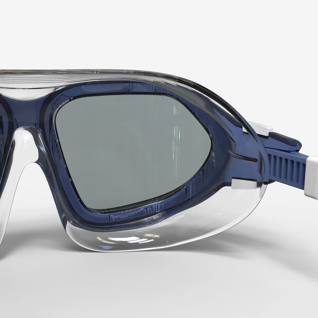 Máscara de natación talla CH azul con blanco con cristales de espejo Active - Image 6