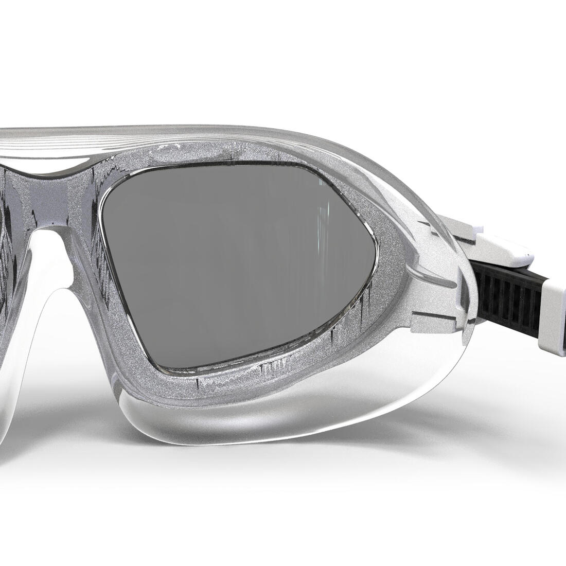 Máscara de natación talla G negro con azul con cristales de espejo Active - Image 10