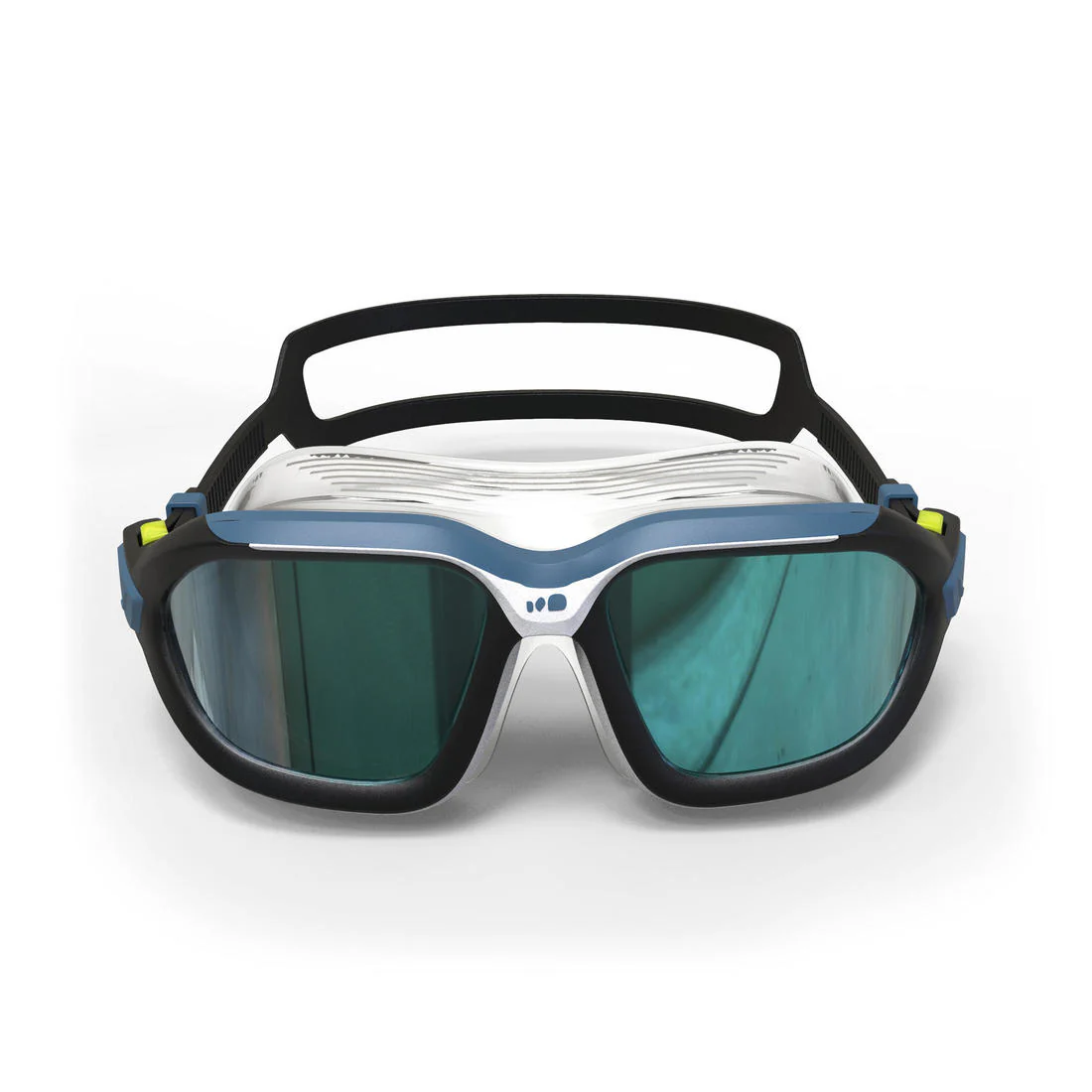 Máscara de natación talla G negro con azul con cristales de espejo Active - Image 4