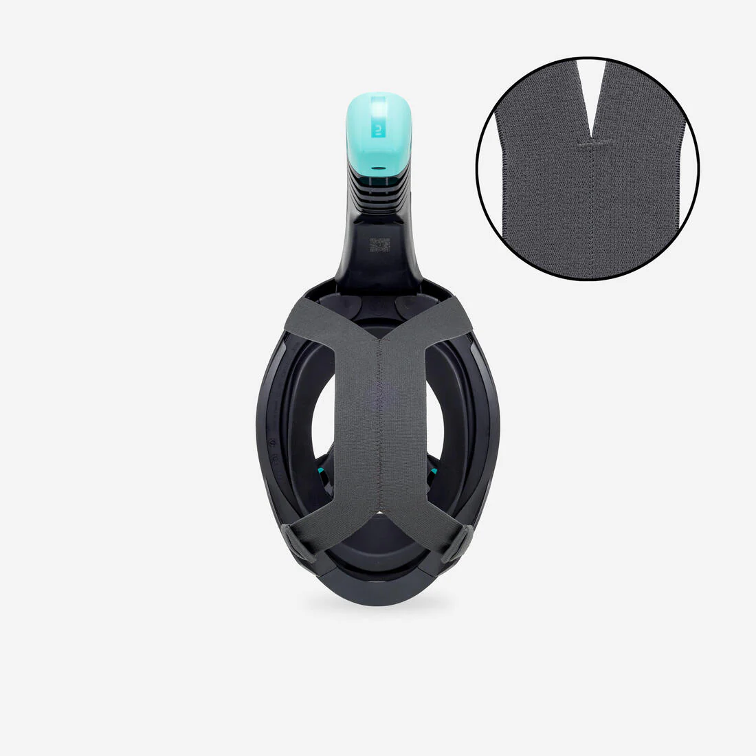 Máscara de snorkel de inmersión negra para mayores de 10 años Easybreath 900 - Image 10