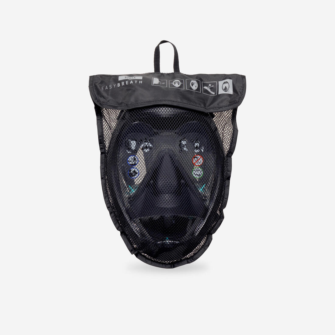Máscara de snorkel de inmersión negra para mayores de 10 años Easybreath 900 - Image 20