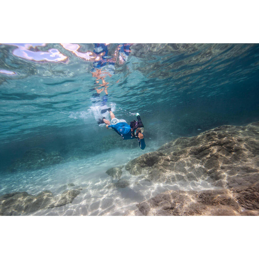 Máscara de snorkel de inmersión negra para mayores de 10 años Easybreath 900 - Image 25