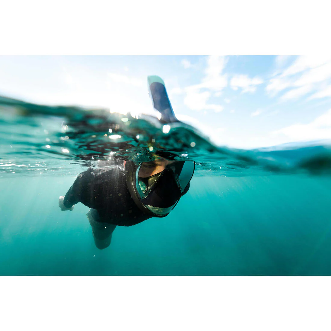 Máscara de snorkel de inmersión negra para mayores de 10 años Easybreath 900 - Image 26