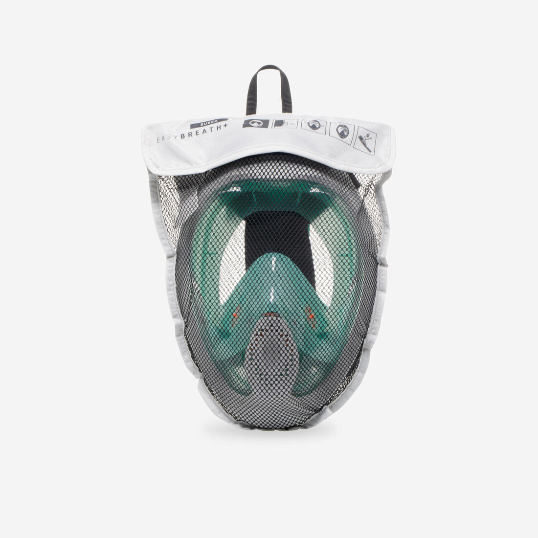 Máscara de snorkel de superficie con válvula acústica verde laguna Easybreath+ - Image 55