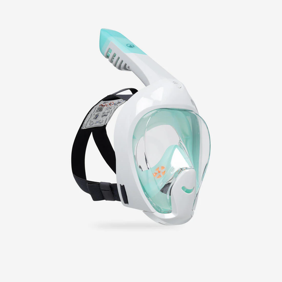 Máscara de snorkel verde aqua para niños de 6 a 10 años talla XCH Easybreath - Image 2