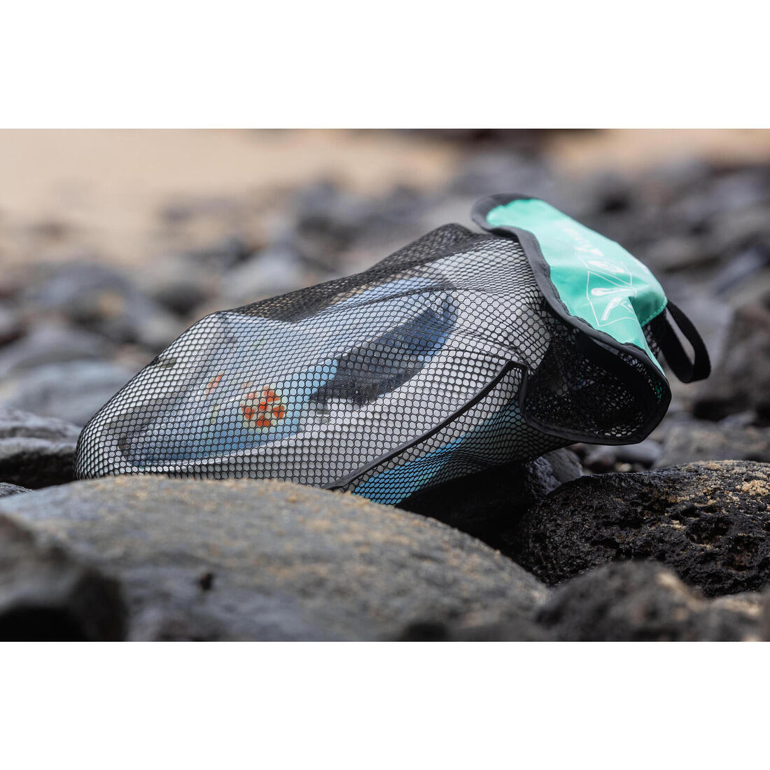 Máscara de snorkel verde aqua para niños de 6 a 10 años talla XCH Easybreath - Image 38