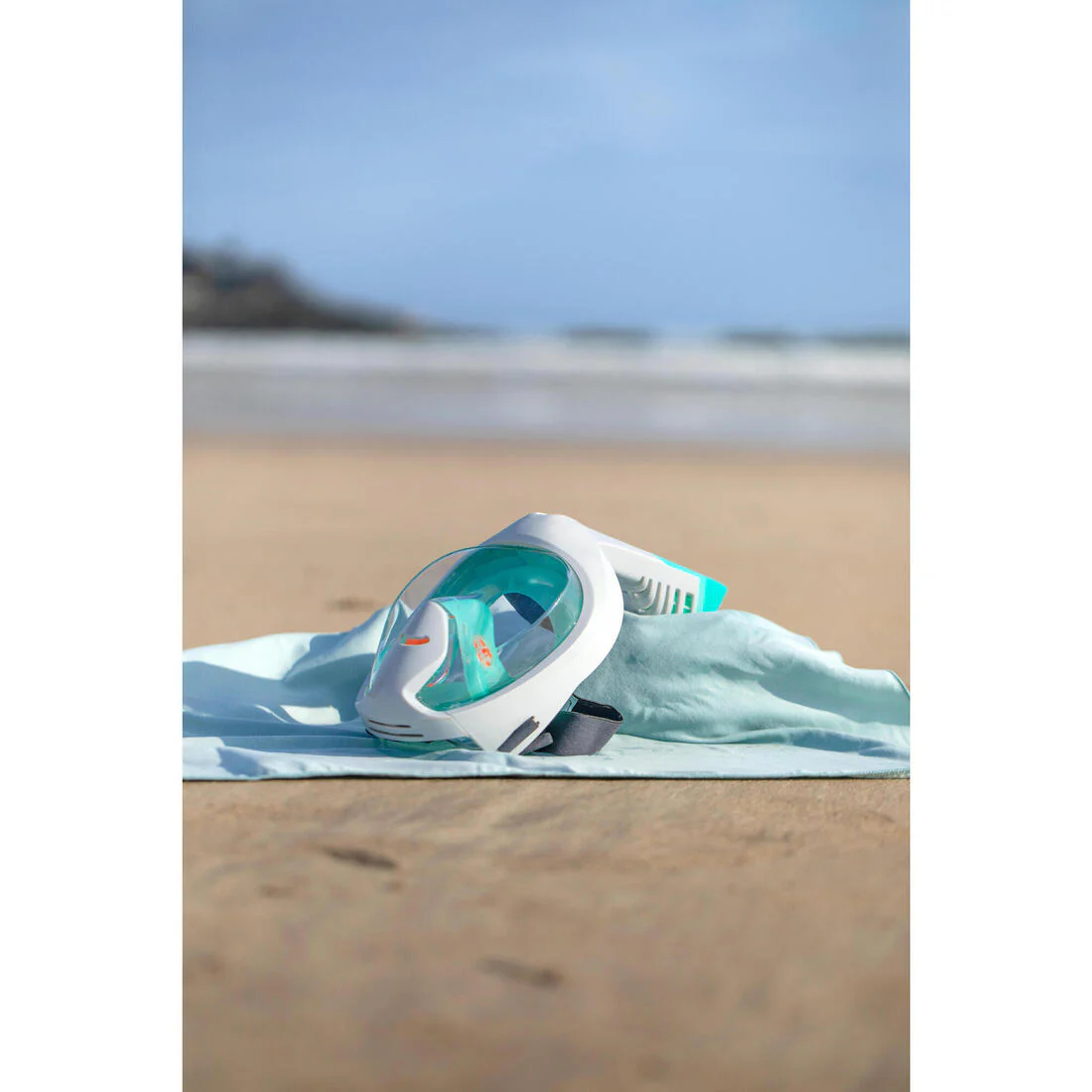 Máscara de snorkel verde aqua para niños de 6 a 10 años talla XCH Easybreath - Image 43