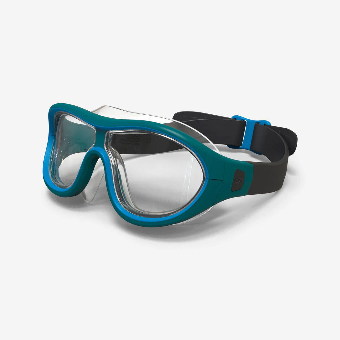 Máscara para alberca con cristales claros azul con negro unitalla Swimdow