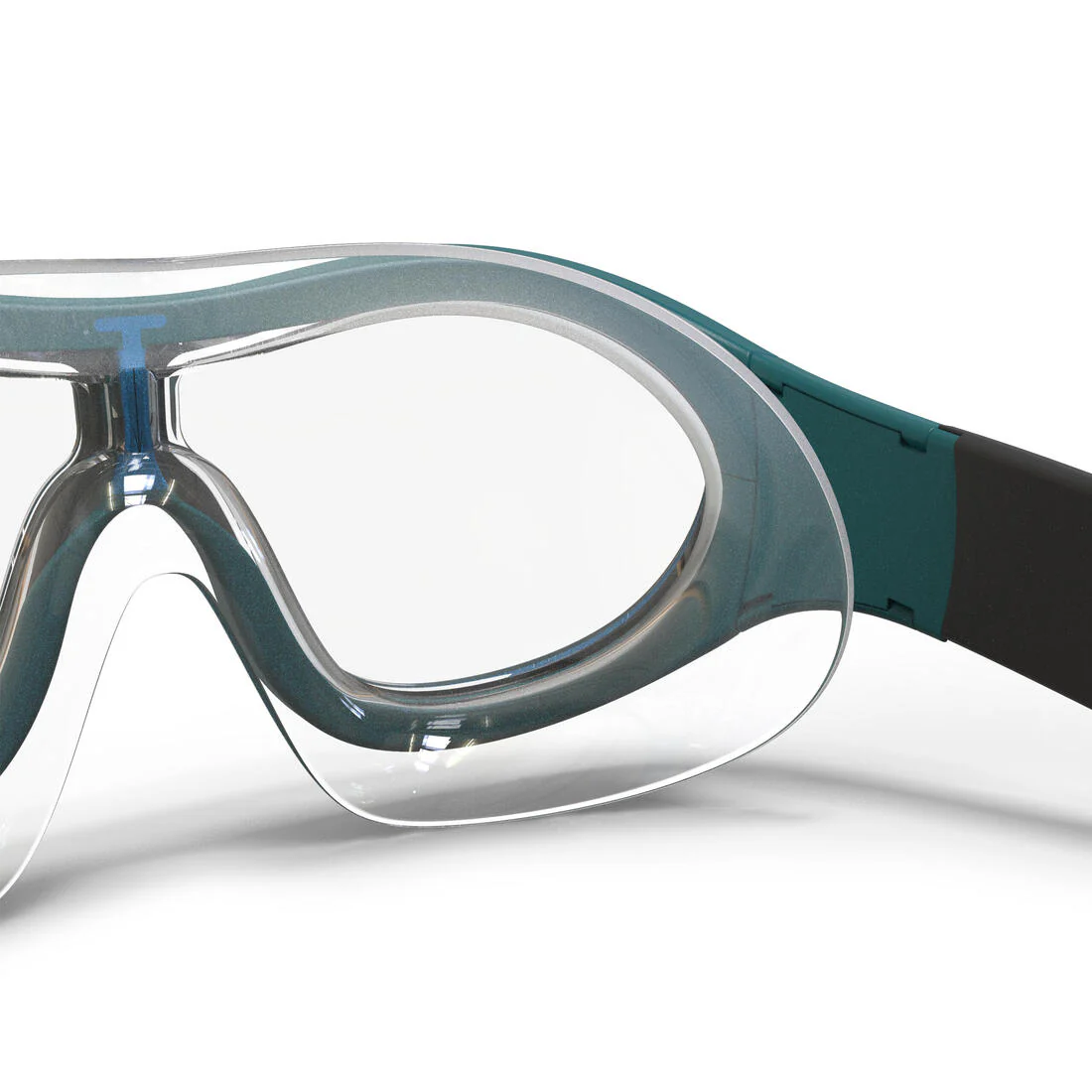 Máscara para alberca con cristales claros azul con negro unitalla Swimdow - Image 9