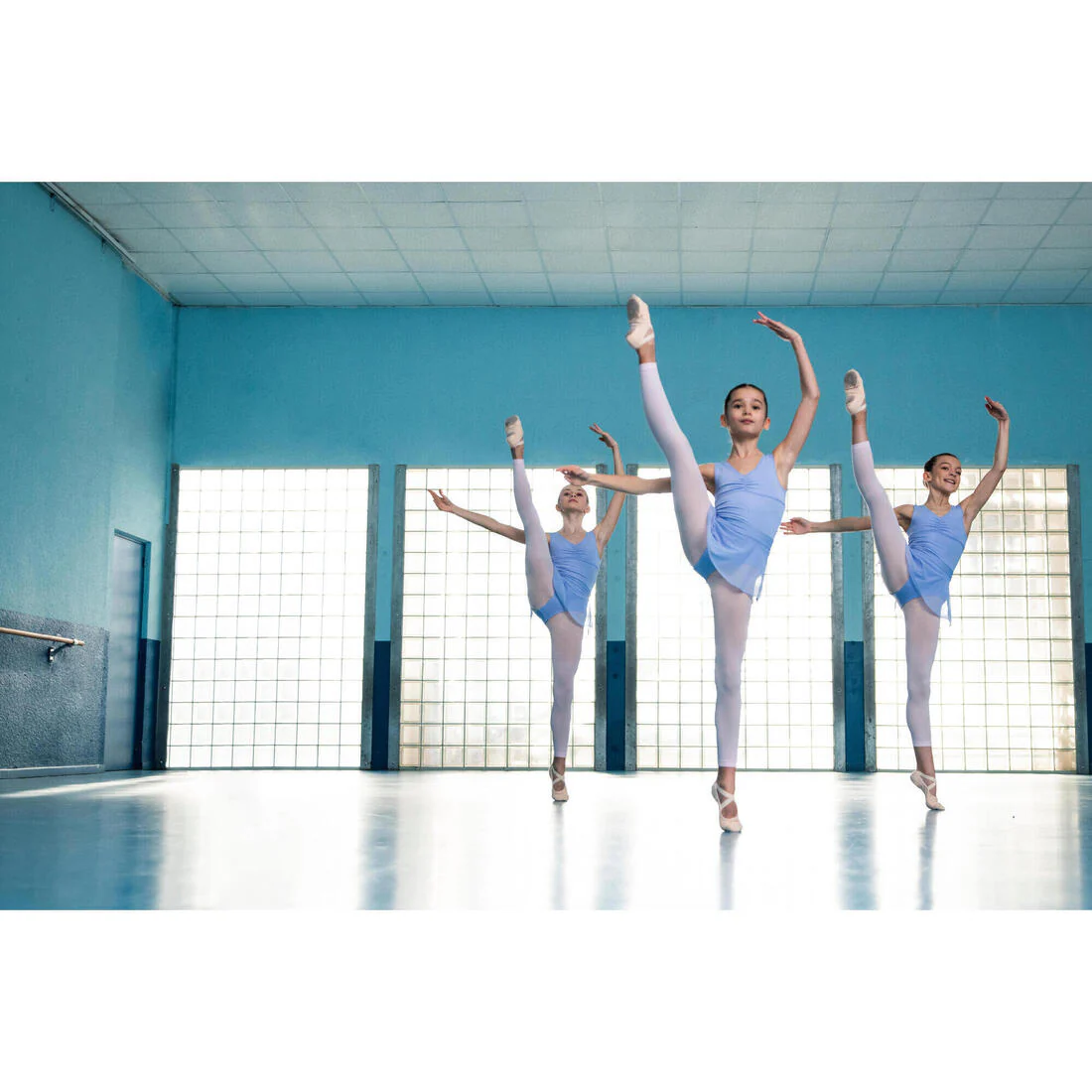 Medias de danza clásica con pies negras para niña - Image 12
