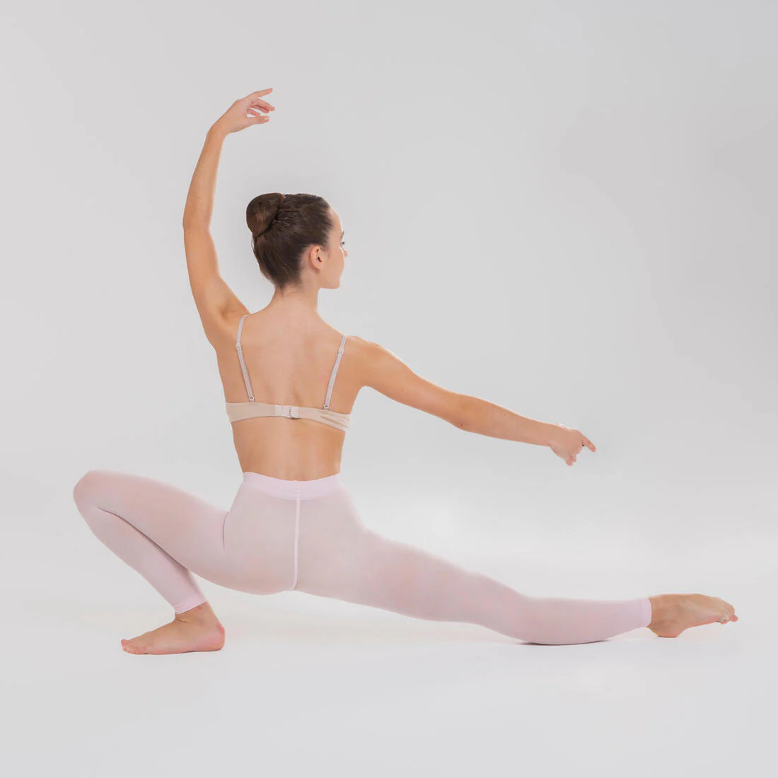 Medias de danza clásica con pies negras para niña - Image 4