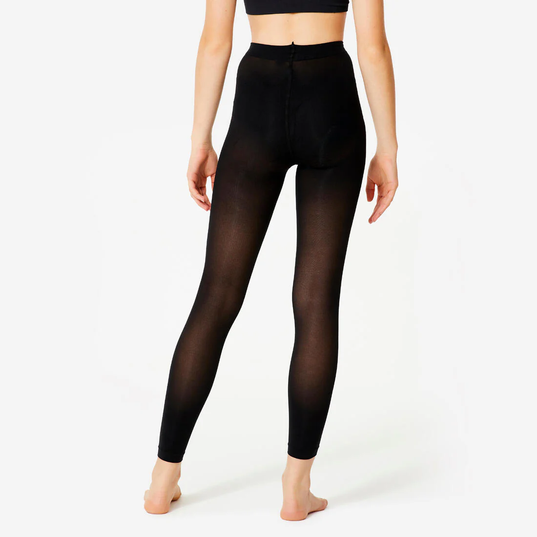 Medias de danza clásica con pies negras para niña - Image 7
