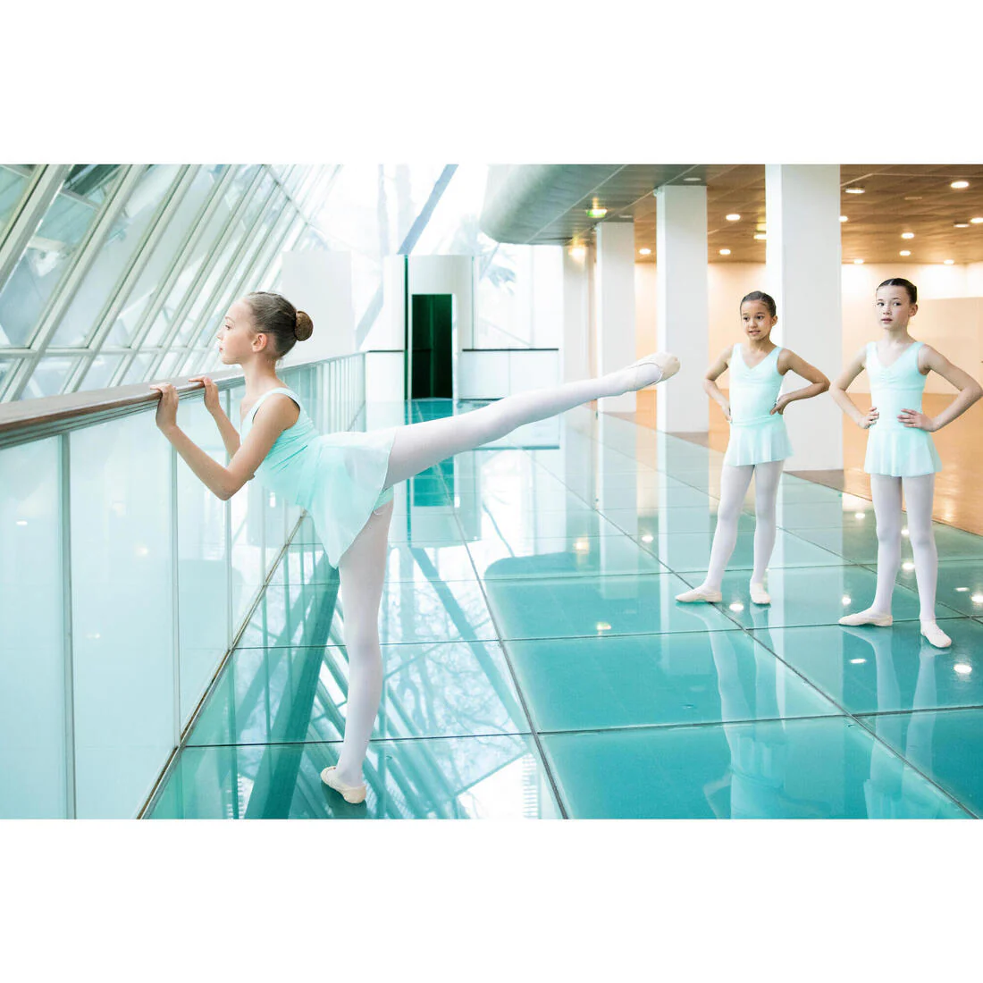Medias de danza clásica con pies rosas para niña - Image 20