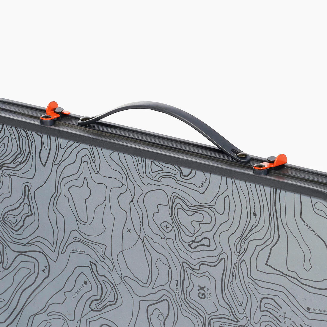 Mesa de camping baja y plegable gris MH100 - Image 8