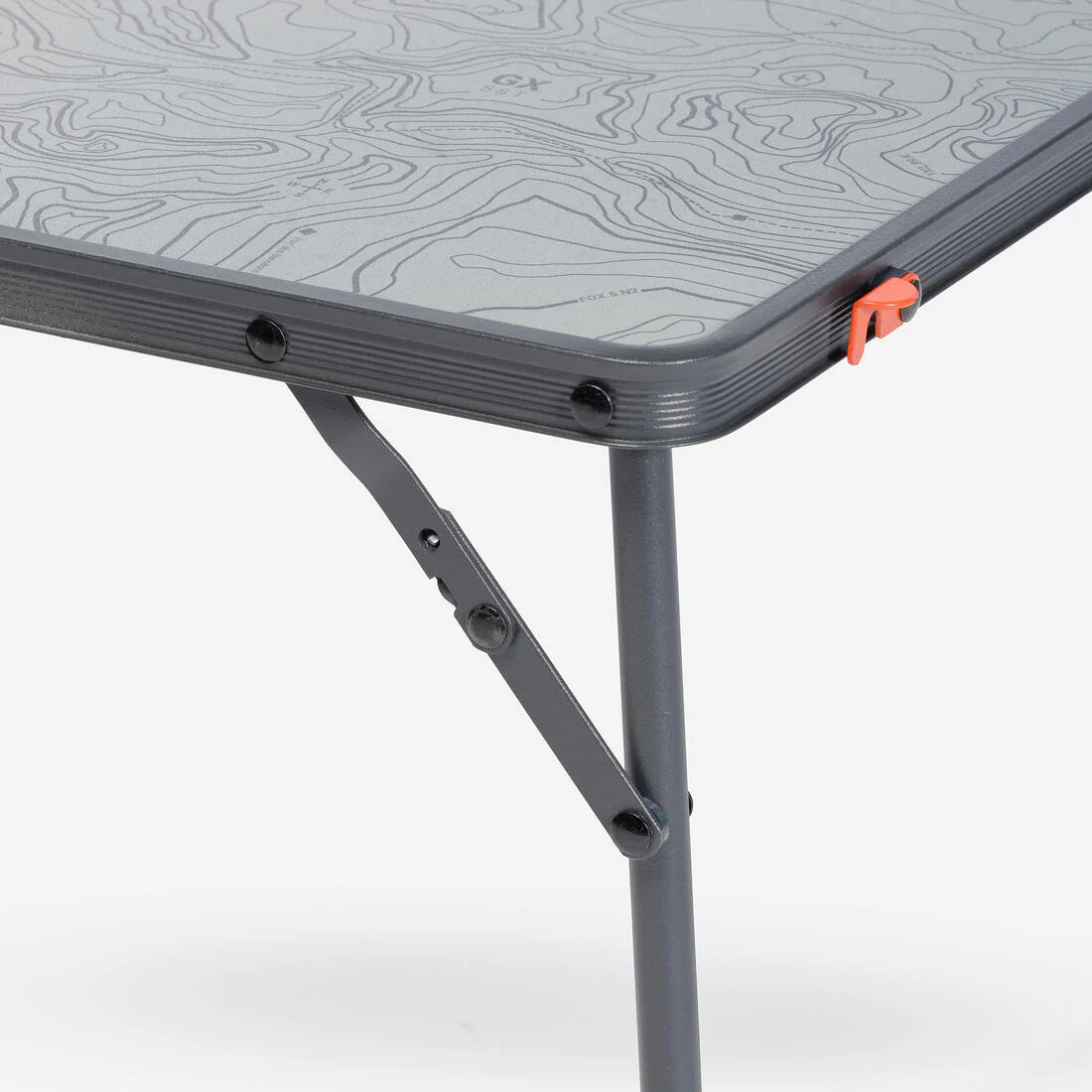 Mesa de camping baja y plegable gris MH100 - Image 9