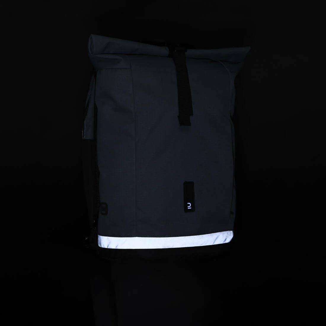Mochila/bolsa de ciclismo doble para portaequipajes verde con gris de 27 litros - Image 13