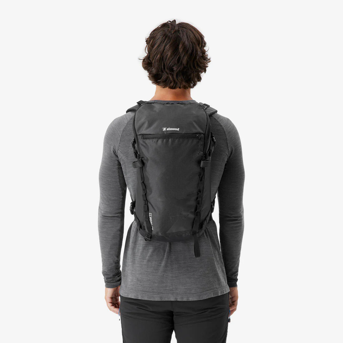 Mochila de alpinismo de 22 litros negra Alpinism - Image 2