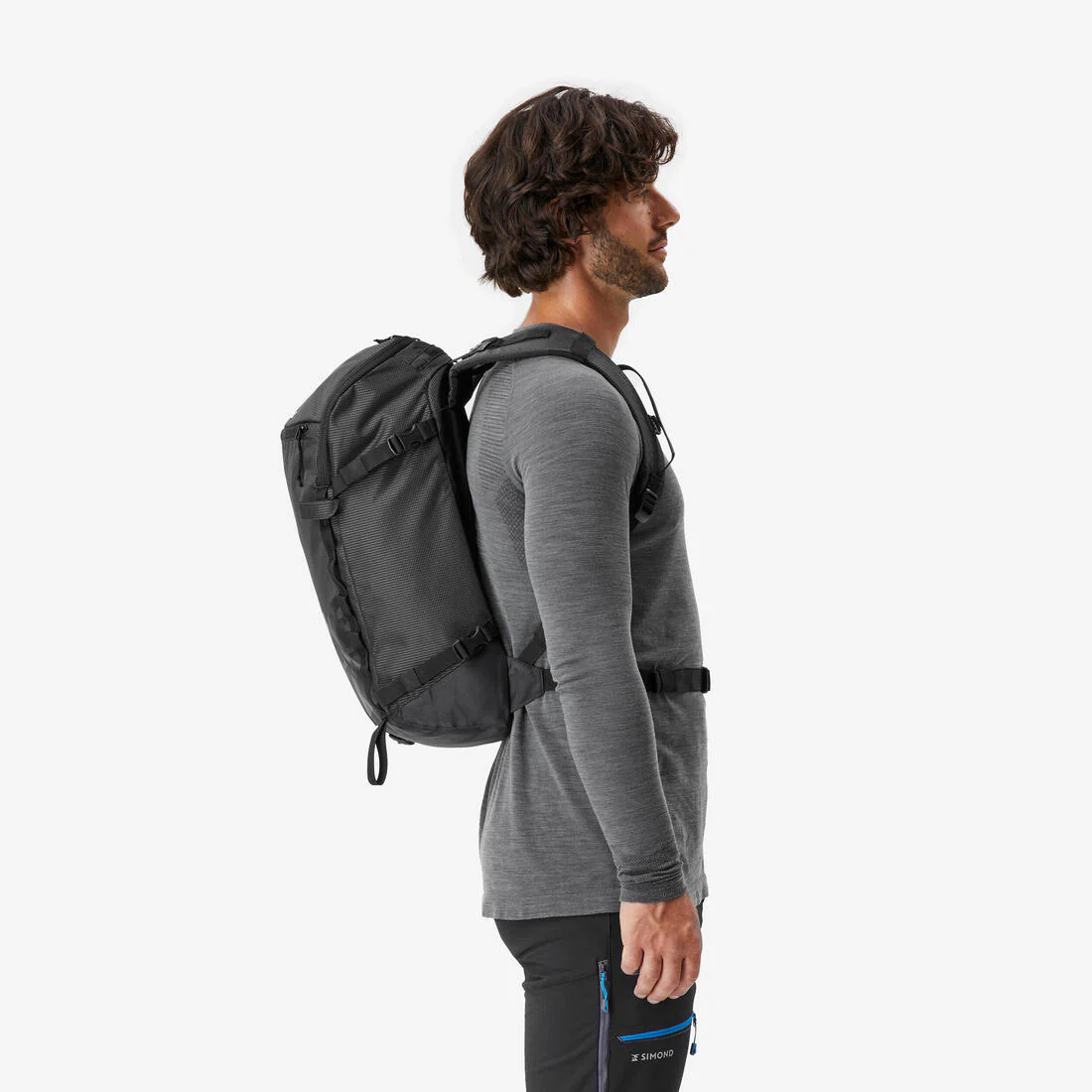 Mochila de alpinismo de 22 litros negra Alpinism - Image 4