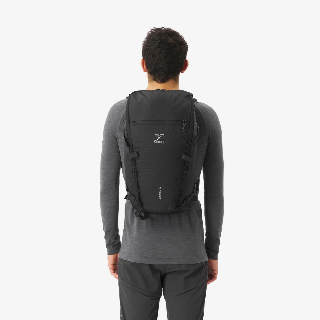 Mochila de alpinismo versátil y modular negra Alpinism 22 - Image 12