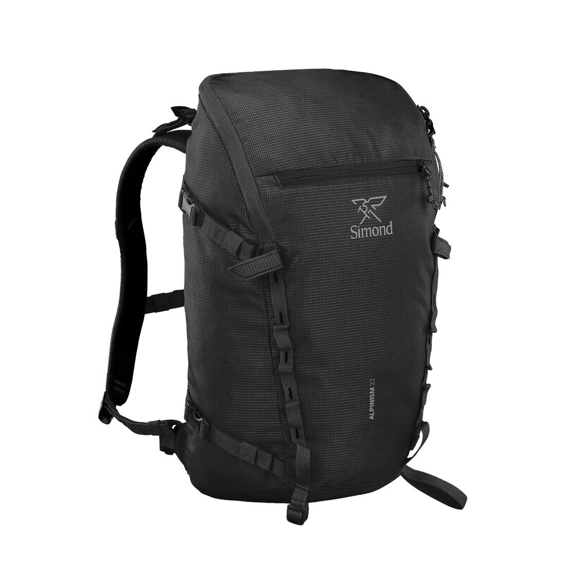 Mochila de alpinismo versátil y modular negra Alpinism 22 - Image 16