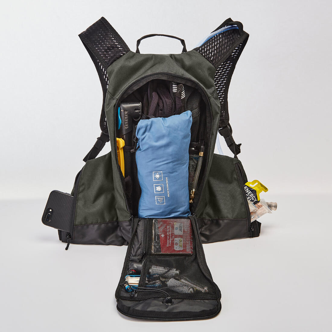 Mochila de hidratación de ciclismo negra MTB de 7 L/2 L de agua Explore - Image 3