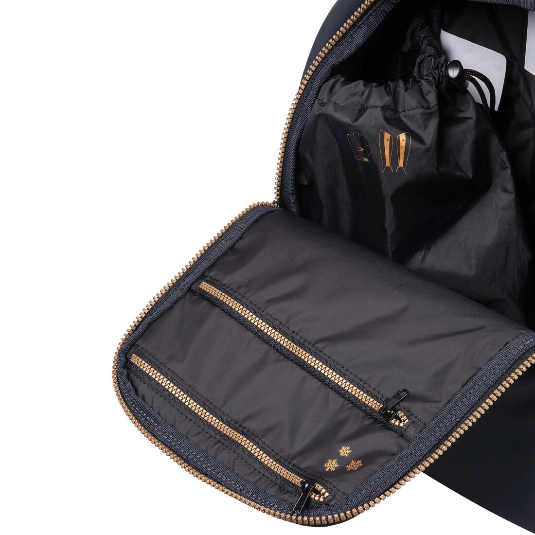 Mochila de hockey azul petróleo con dorado para niño Dita Champ DT150 - Image 6
