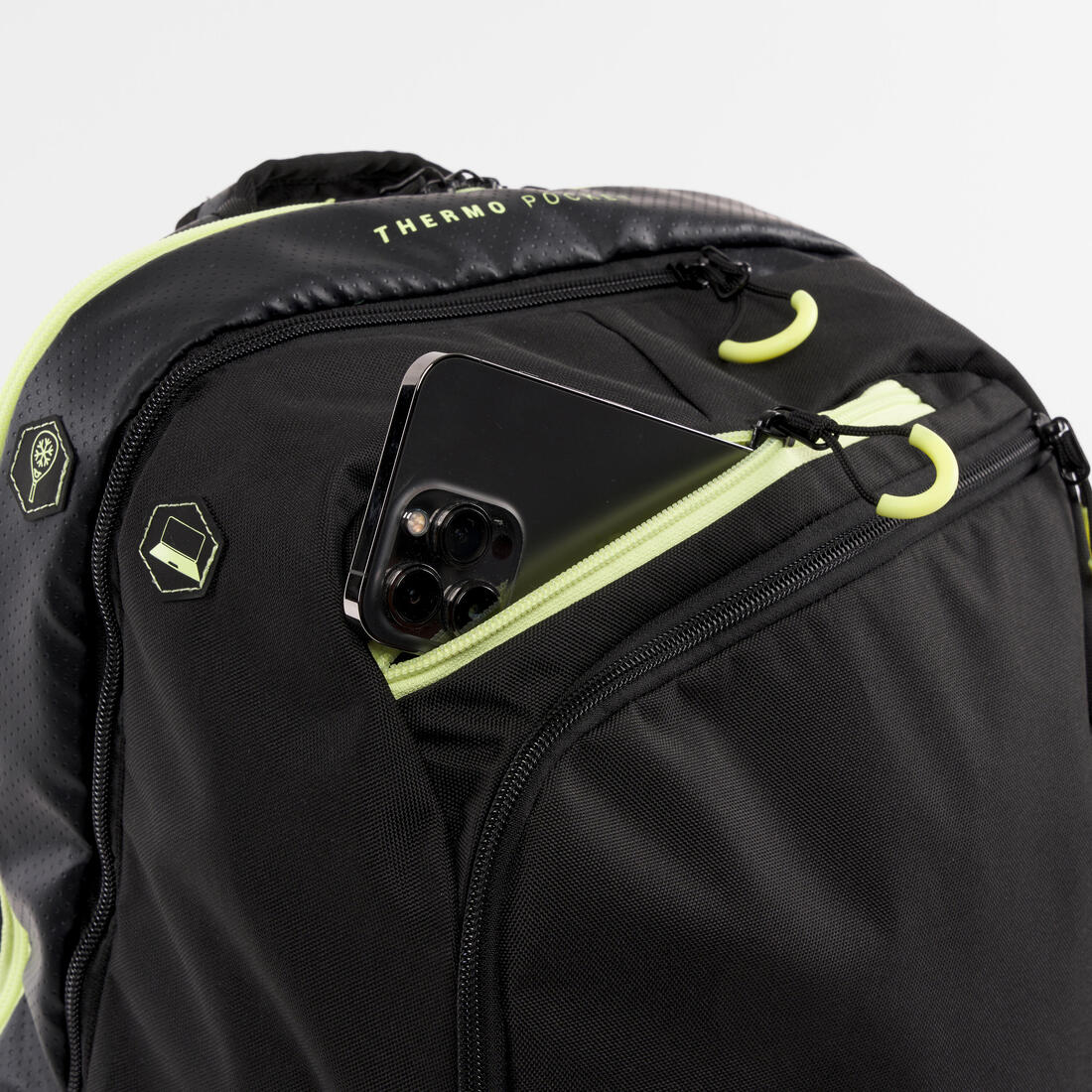Mochila de pádel isotérmica 30 litros - gris y amarillo PBP 900 - Image 15