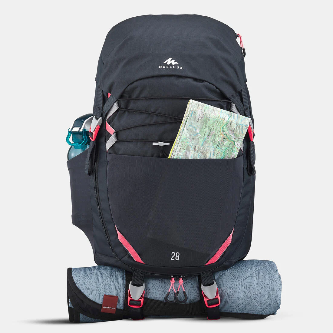 Mochila de senderismo de 28 L negra para niños de 7 a 15 años MH500 - Image 11