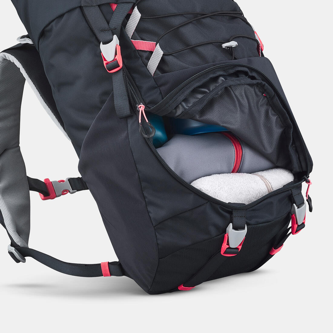 Mochila de senderismo de 28 L negra para niños de 7 a 15 años MH500 - Image 19