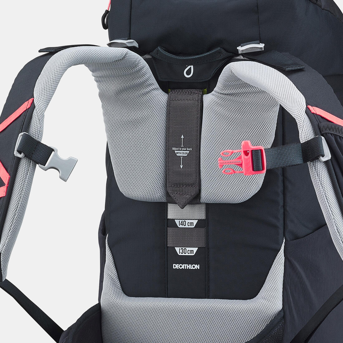 Mochila de senderismo de 28 L negra para niños de 7 a 15 años MH500 - Image 24
